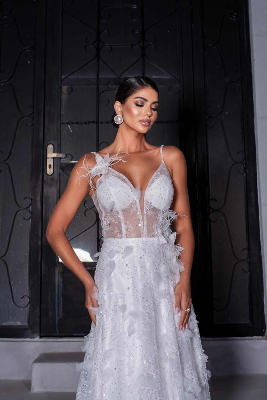 Vestido de noiva moderno La Jolie